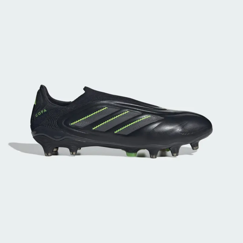 Adidas Copa Pure 3 Elite Laceless FG Electric Stealth Pack displayed for product discovery in a gallery photograph