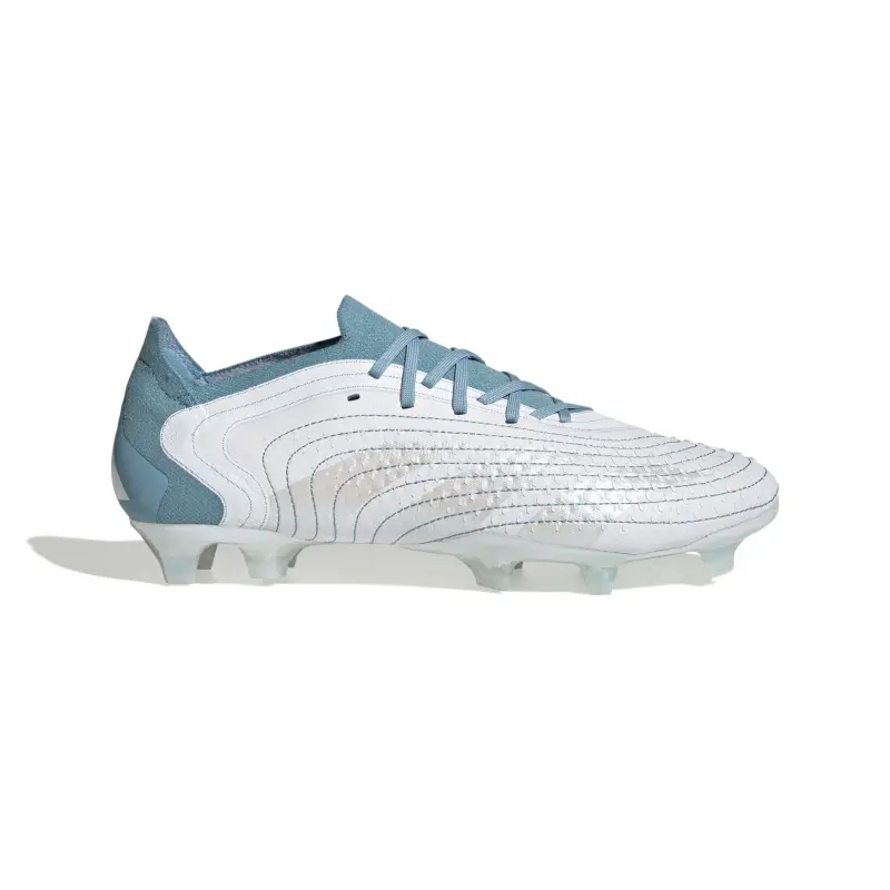 Product discovery photograph of Adidas Predator Accuracy.1 Low FG (White/Aqua) in the main view