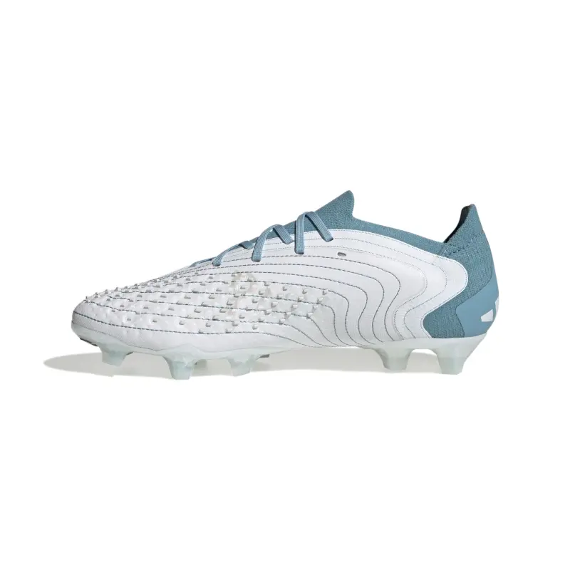 Gallery merchandise photograph presenting Adidas Predator Accuracy.1 Low FG (White/Aqua)