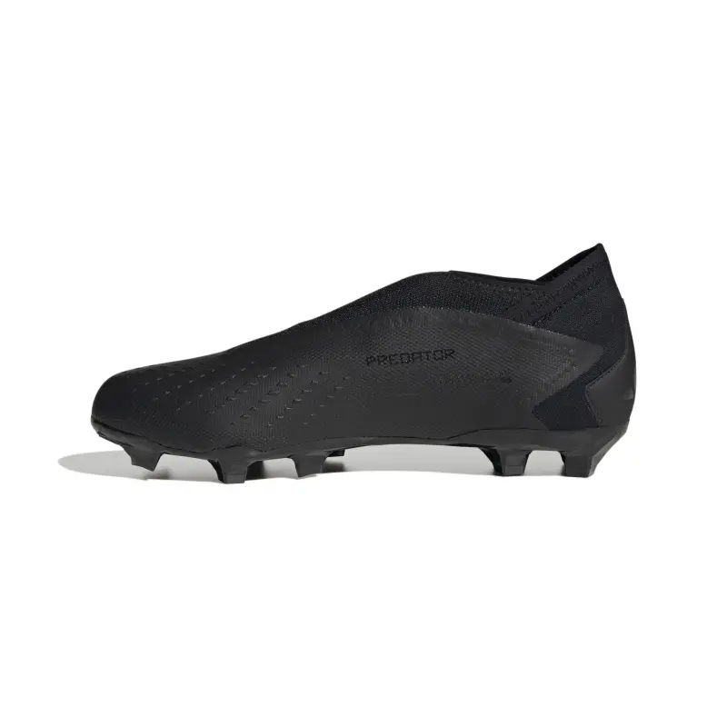 Adidas Predator Accuracy.3 Laceless FG (Black/Black) displayed for product discovery in a gallery photograph