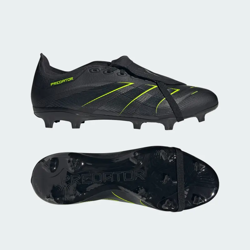 Adidas Predator League Fold-Over Tongue FG/MG Electric Stealth Pack - Main Item Preview - JI1110 26275 Shopping reference image featuring Adidas Predator League Fold-Over Tongue FG/MG Electric Stealth Pack from the main perspective
