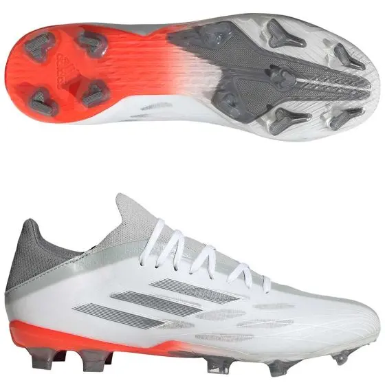 Merchandise image showing Adidas X Speedflow.2 FG Soccer Cleats | White Spark Pack through a main perspective