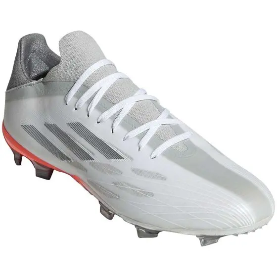 Gallery merchandise photograph presenting Adidas X Speedflow.2 FG Soccer Cleats | White Spark Pack