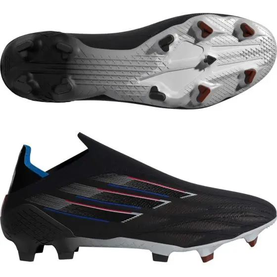 Adidas X Speedflow+ LL FG Soccer Cleats | Edge Of Darkness Pack visualised in a clean main merchandising shot