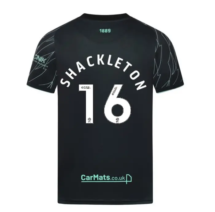 Main merchandising image highlighting Adult Away Shirt S/S 24/25 - 16 SHACKLETON