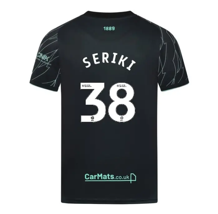Main merchandising image highlighting Junior Away Shirt S/S 24/25 - 38 SERIKI