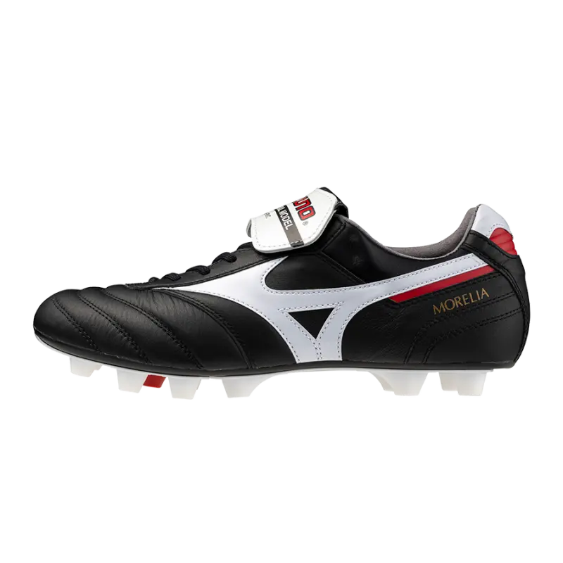 Mizuno MORELIA II JAPAN Black/White/Chinese Red - Main Product Reference - P1GA250001 17995