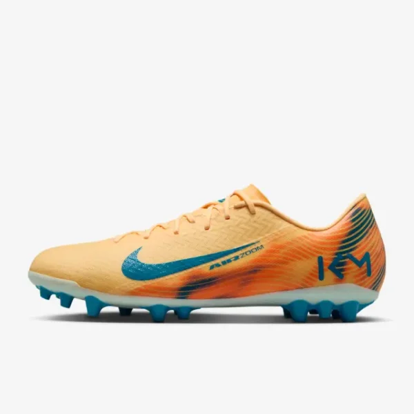 Nike Zoom Mercurial Vapor 16 Academy AG Kylian Mbappé Melon Tint pictured in a shopper-focused main composition