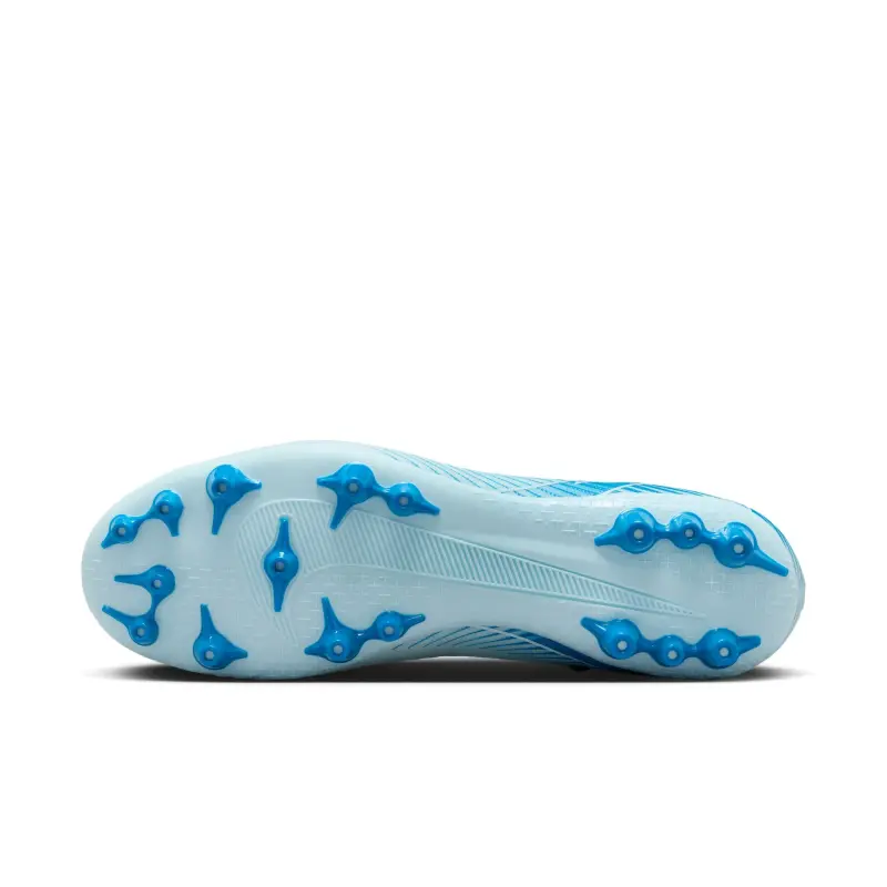 Nike Zoom Mercurial Vapor 16 Academy AG (Light Blue) visualised in a clean gallery merchandising shot