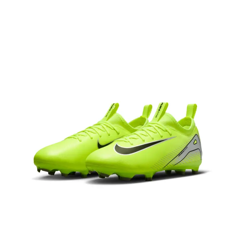 Nike Zoom Mercurial Vapor 16 Academy FG/MG Jr (Volt) - Main Shopping Reference - FQ8392-700 23096 Nike Zoom Mercurial Vapor 16 Academy FG/MG Jr (Volt) visualised in a clean main merchandising shot