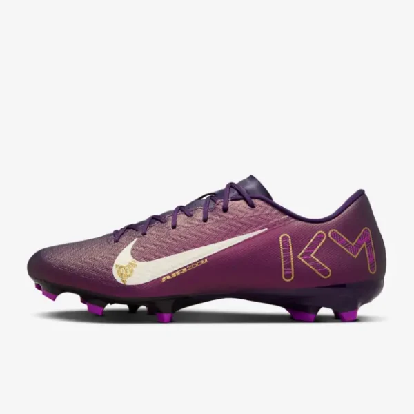 Nike Zoom Mercurial Vapor 16 Academy FG/MG Kylian Mbappé Grand Purple pictured in a shopper-focused main composition