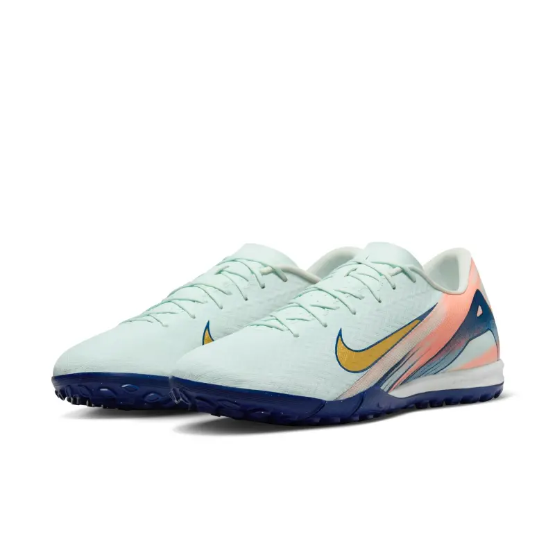 Nike Zoom Mercurial Vapor 16 Academy MDS Turf (Barely Green/Gold) - Main Merchandise Preview - FZ1386-300 23228 Merchandise image showing Nike Zoom Mercurial Vapor 16 Academy MDS Turf (Barely Green/Gold) through a main perspective