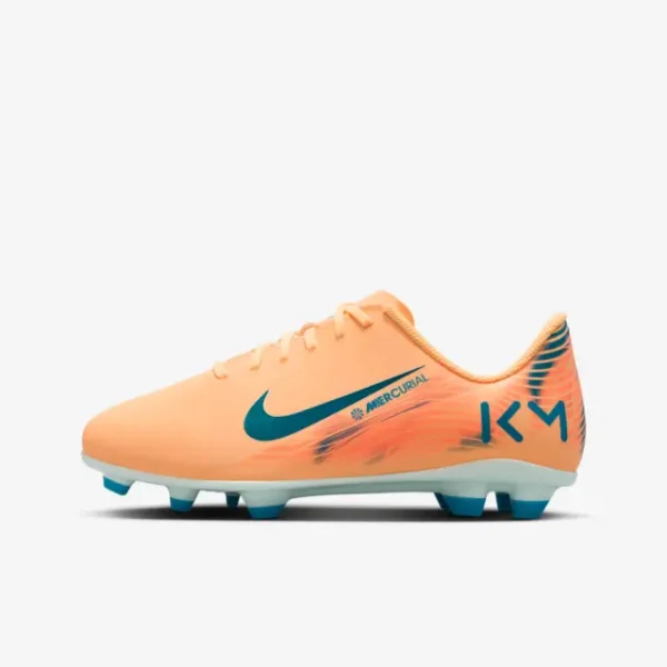 Product discovery photograph of Nike Zoom Mercurial Vapor 16 Club FG Kylian Mbappé Melon Tint (GS) in the main view