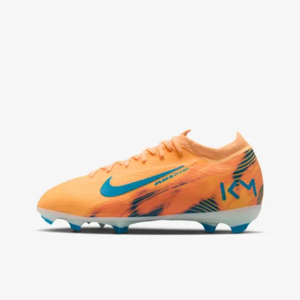 Main merchandising image highlighting Nike Zoom Mercurial Vapor 16 Pro FG Kylian Mbappé Melon Tint (GS)