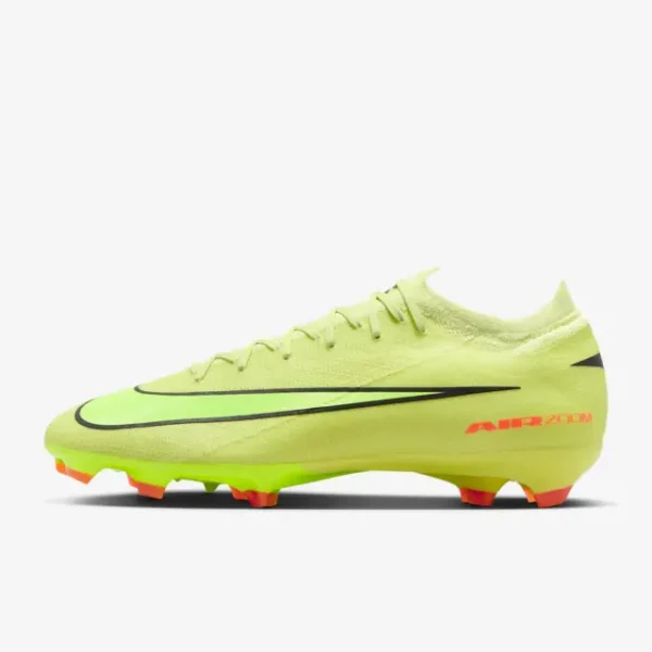 Main merchandising image highlighting Nike Zoom Mercurial Vapor 16 Pro FG Max Voltage Pack