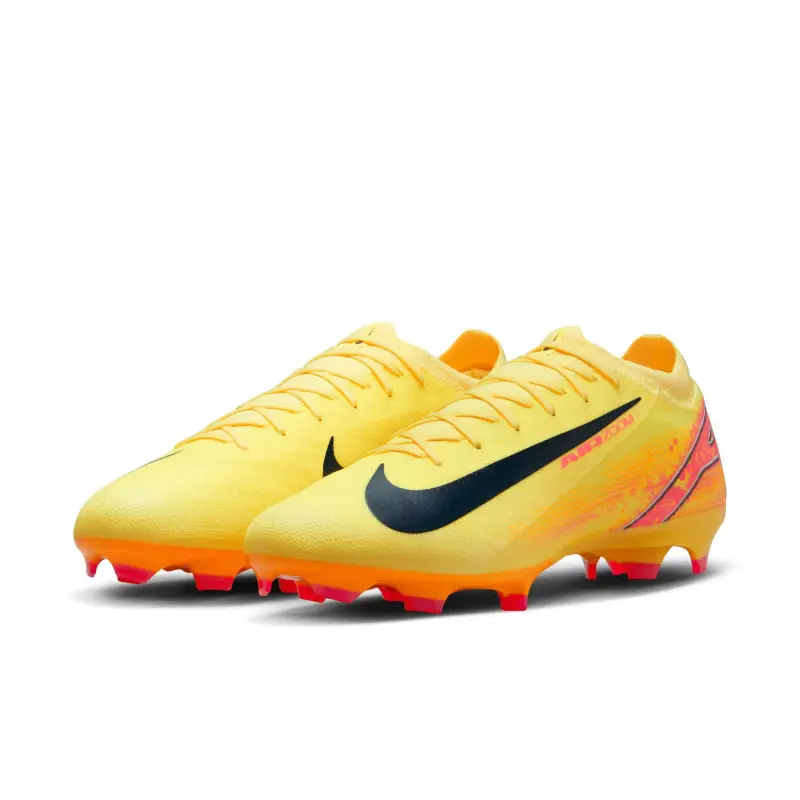 Nike Zoom Mercurial Vapor 16 Pro KM FG (Yellow/Pink) - Main Merchandise Preview - FQ8689-800 23547 Merchandise image showing Nike Zoom Mercurial Vapor 16 Pro KM FG (Yellow/Pink) through a main perspective