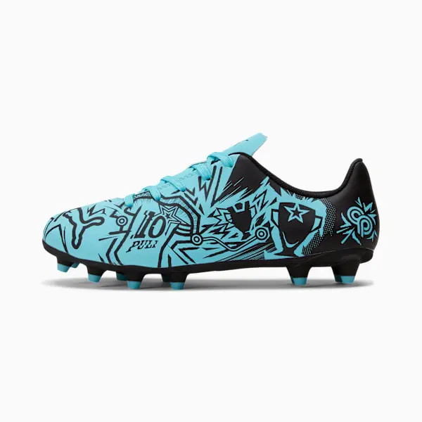 Puma Christian Pulisic x Tacto 2 FG AG Big Kid 'CP10 Pack - Hero Blue' visualised in a clean main merchandising shot
