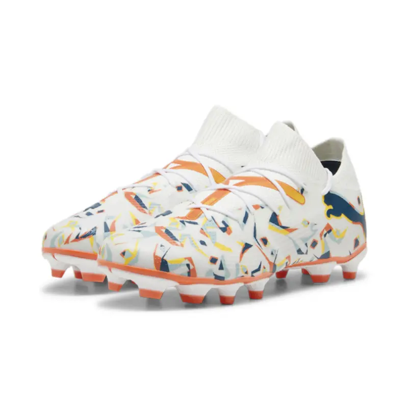 Main merchandising image highlighting PUMA Future 7 Match Creativity FG/AG (White/Multi)