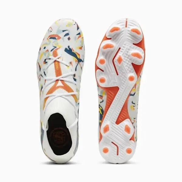 Shopping reference image featuring PUMA Future 7 Match Creativity FG/AG (White/Multi) from the gallery perspective