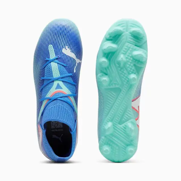 Shopping reference image featuring PUMA Future 7 Pro FG/AG Jr (Blue/Mint) from the gallery perspective