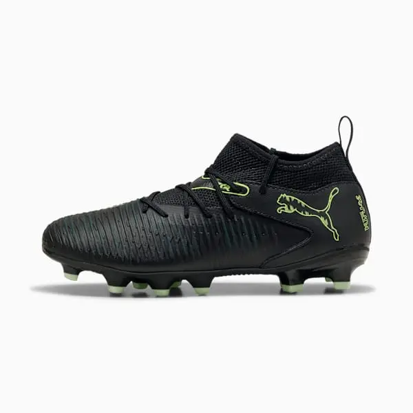 Shopping reference image featuring Puma Future 8 Match Black / Fizzy Light (GS) from the main perspective