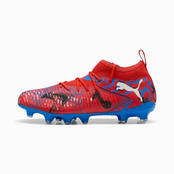 Puma Future 8 Match FG/AG Playmakers Pack (Kids) pictured in a shopper-focused main composition