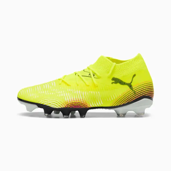 Puma Future 8 Match WMNS Yellow Alert / Black visualised in a clean main merchandising shot