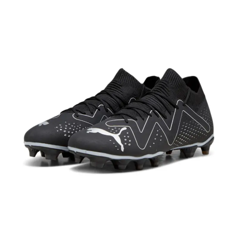 PUMA Future Match FG/AG (Black/Silver) displayed for product discovery in a main photograph