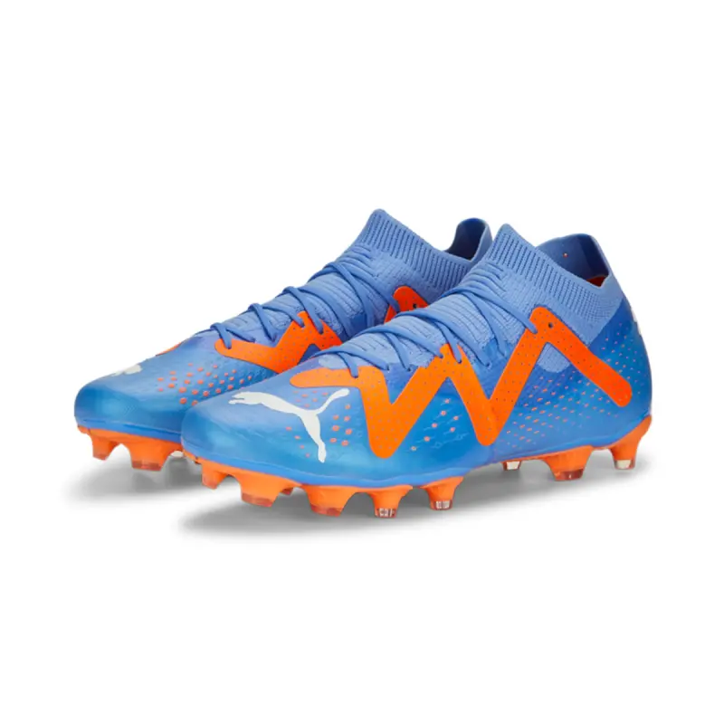 PUMA Future Match FG/AG (Blue/Orange) - Main Merchandise Preview - 107180-01 24112 PUMA Future Match FG/AG (Blue/Orange) pictured in a shopper-focused main composition