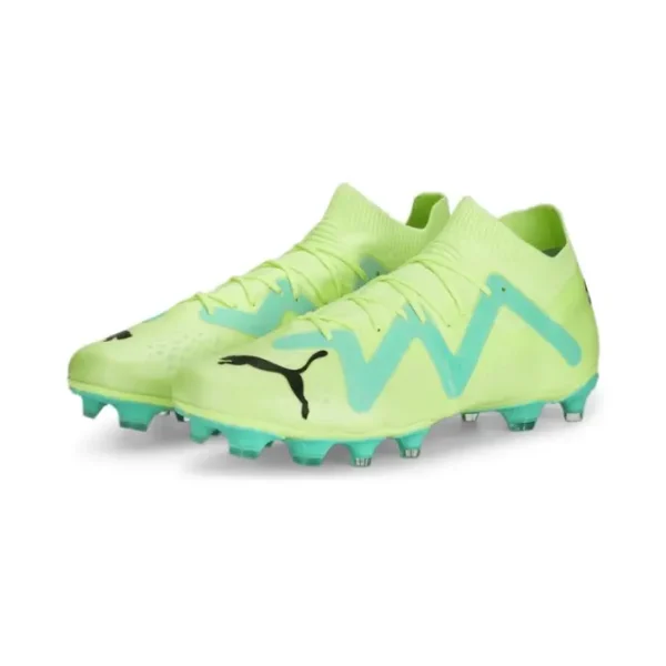 Product discovery photograph of PUMA Future Match FG/AG (Yellow/Teal) in the main view