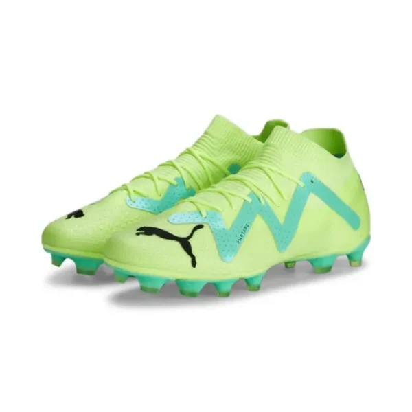PUMA Future Pro FG/AG (Yellow/Teal) pictured in a shopper-focused main composition