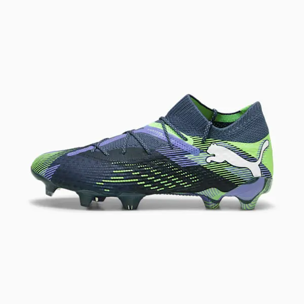 Merchandise image showing Puma Future Ultimate 7 FG AG 'Lights Out Pack' through a main perspective