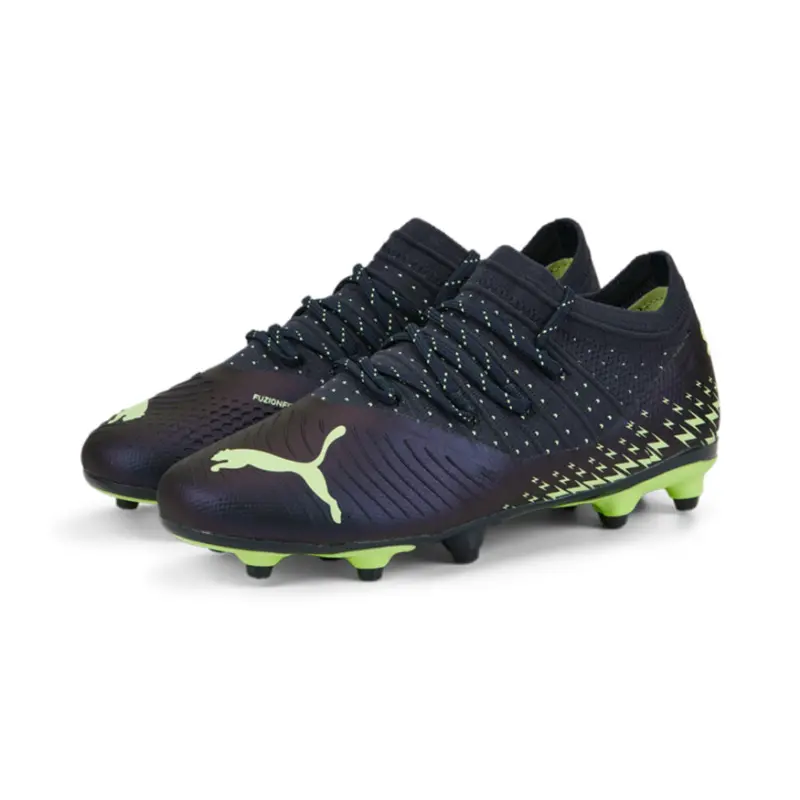 PUMA Future Z 2.4 FG/AG Jr (Navy/Yellow) - Main Merchandising Photo - 107009-01 24401 PUMA Future Z 2.4 FG/AG Jr (Navy/Yellow) pictured in a shopper-focused main composition