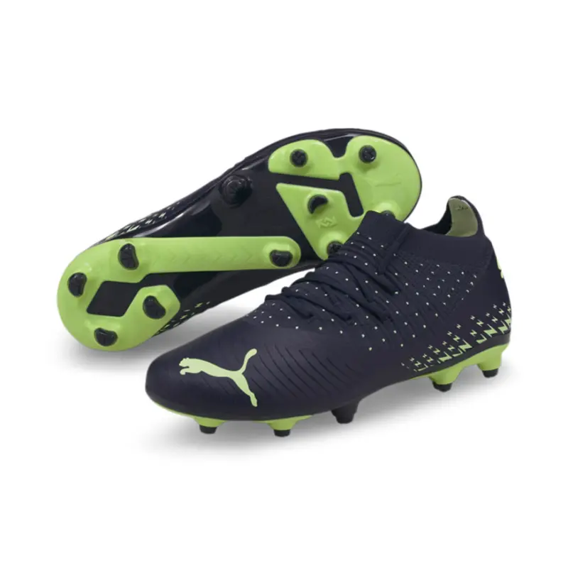 PUMA Future Z 3.4 FG/AG Jr (Navy/Yellow) - Main Merchandise Preview - 107010-01 24409 PUMA Future Z 3.4 FG/AG Jr (Navy/Yellow) visualised in a clean main merchandising shot