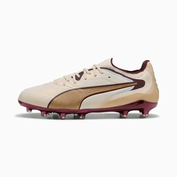 Shopping reference image featuring Puma King 20 Ultimate FG/AG Sugared Almond Aubergine from the main perspective