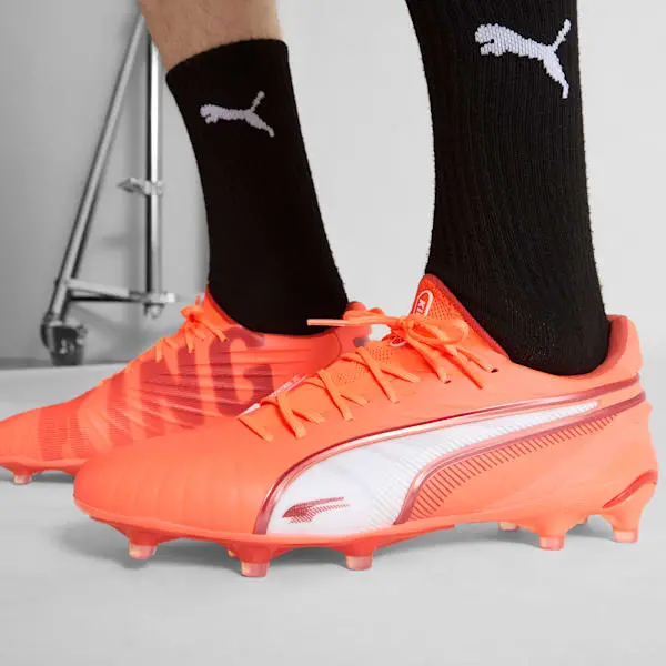 Puma King Ultimate FG AG 'Unlimited Pack' pictured in a shopper-focused gallery composition