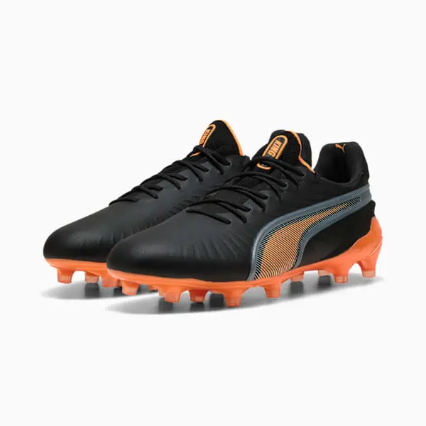 Puma King Ultimate FG/AG Hot Pursuit Pack (Women's) pictured in a shopper-focused gallery composition