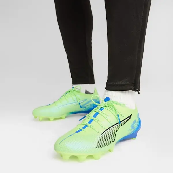 Puma Ultra 5 Ultimate FG 'Lights Out Pack' pictured in a shopper-focused gallery composition