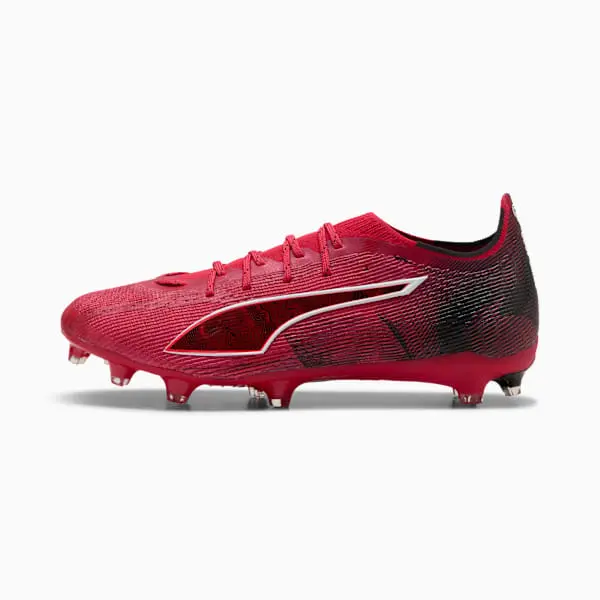Puma Ultra 6 Pro FG/AG Christian Pulisic Fast Red pictured in a shopper-focused main composition