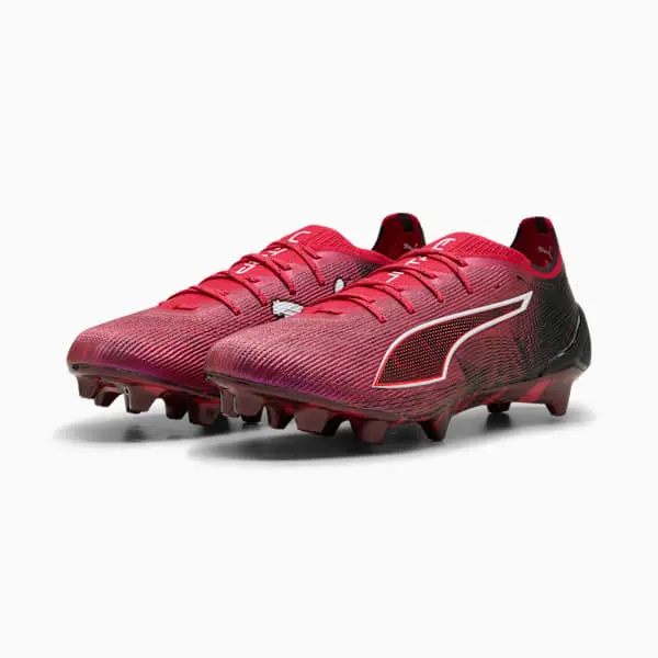 Puma Ultra 6 Ultimate FG Christian Pulisic Fast Red pictured in a shopper-focused gallery composition