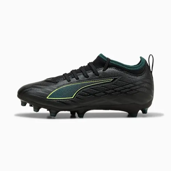 Puma Ultra Match 6 FG AG Big Kid 'Eclipse Pack' pictured in a shopper-focused main composition