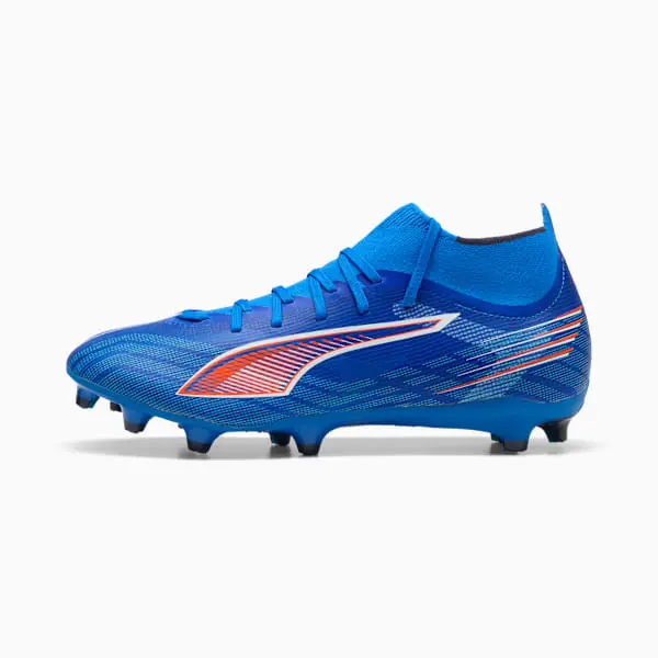 Merchandise image showing Puma Ultra Match 6 Mid FG AG 'Untamed Pack' through a main perspective