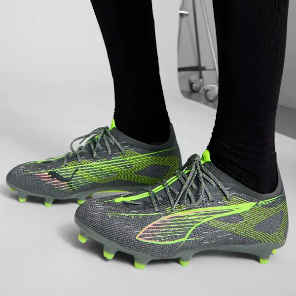 Merchandise image showing Puma Ultra Pro 5 FG AG 'Audacity Pack' through a gallery perspective