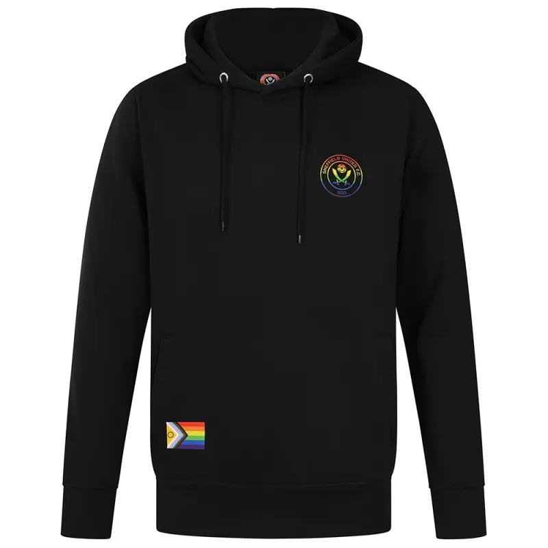Rainbow Print Hoody Black - Main Merchandising Photo - MAN00699 25389 Rainbow Print Hoody Black pictured in a shopper-focused main composition