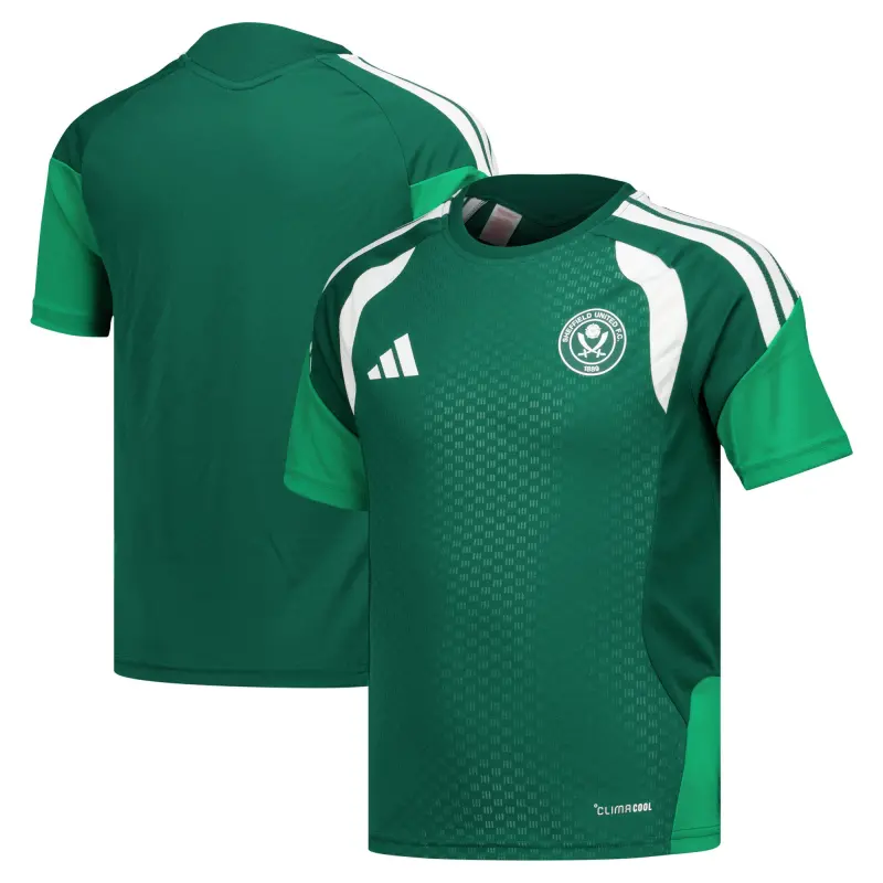 Sheffield United Adidas Training Jersey - Dark Green - Kids - Main Merchandise Image - 204514749 28778