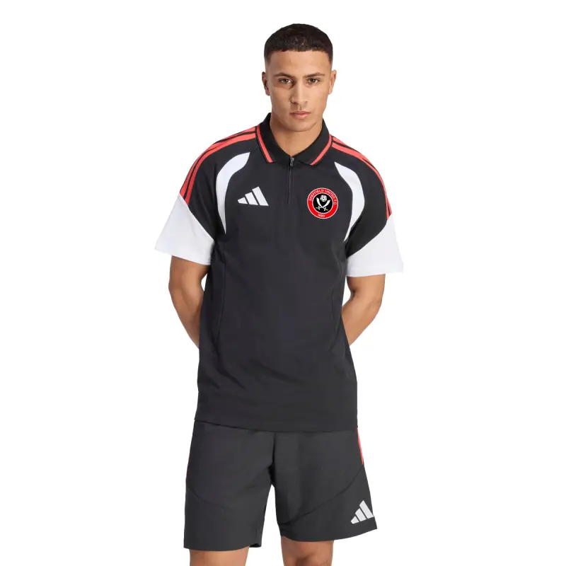 Sheffield United Adidas Travel Polo - Black - Main Merchandise Preview - 204514725 29002