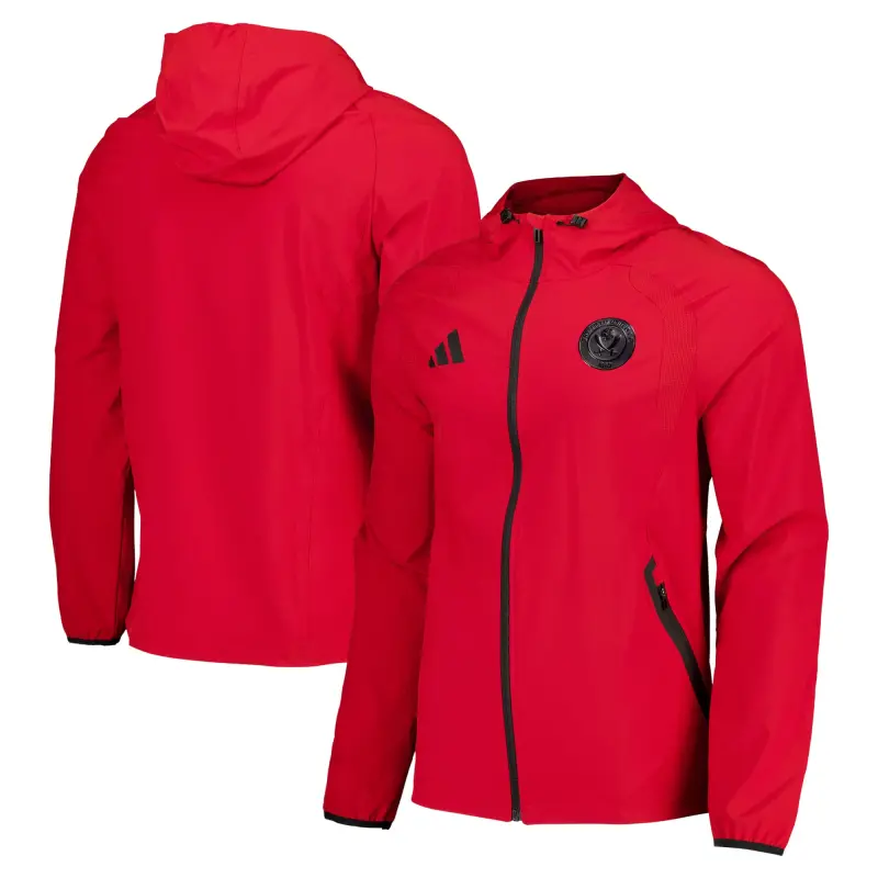 Sheffield United Adidas Travel Windbreaker Jacket - Red - Main Shopping Reference - 204514771 29095