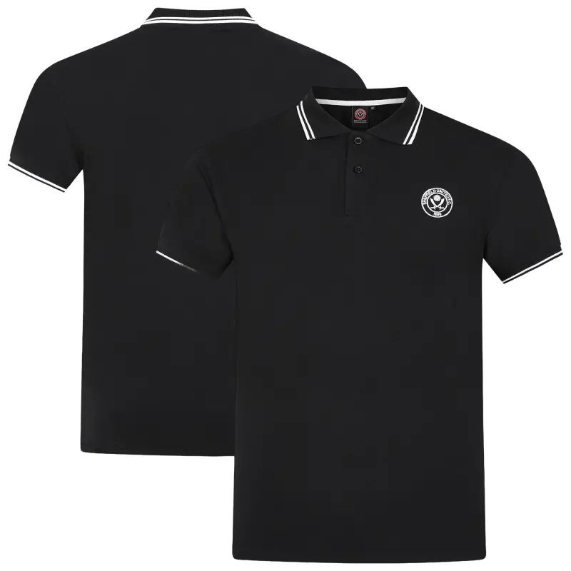 Sheffield United Essential Crest Polo - Black - Mens - Main Shopping Reference - 204521344 29321