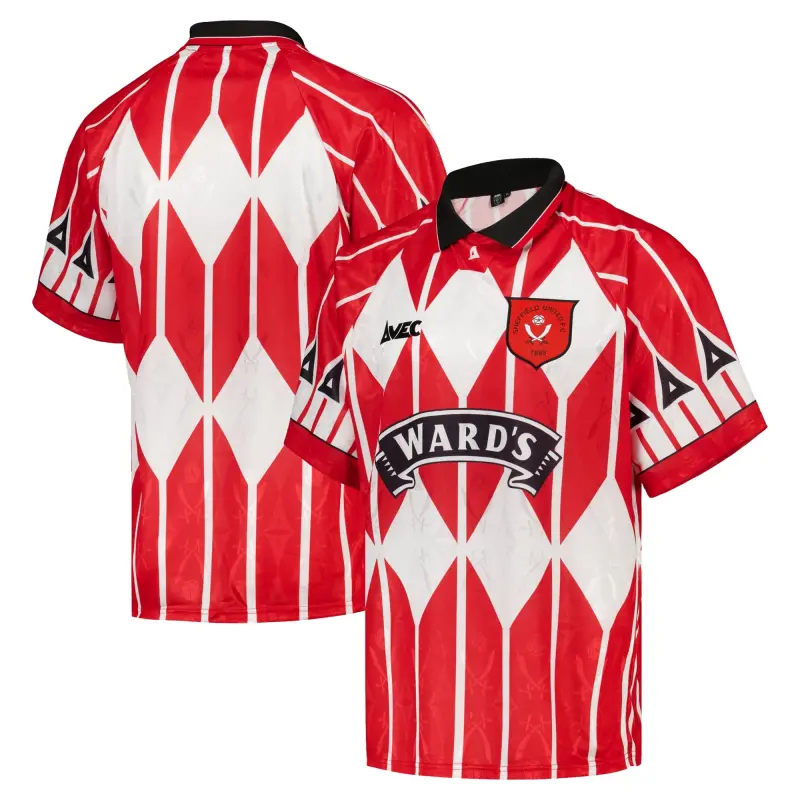 Sheffield United Home 1995/96 Retro Avec Shirt - Red - Mens - Main Merchandise Image - 204521347 29372