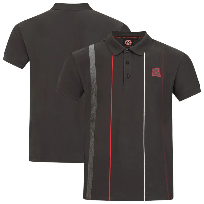 Sheffield United Multistripe Polo Shirt - Charcoal - Mens - Main Product Discovery Image - 204513774 29402